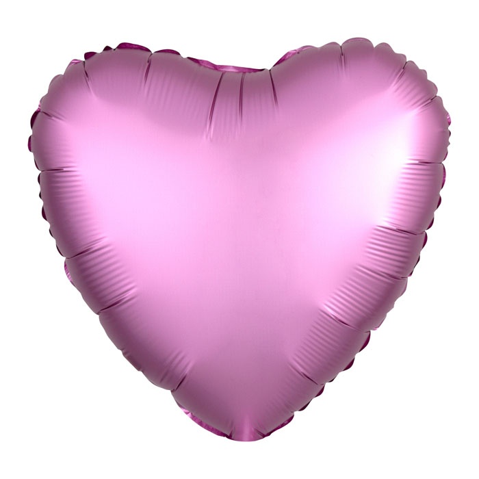 Afbeelding van Folieballon Satin Luxe hart roze (43cm)