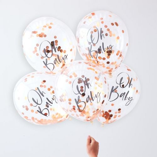 Ginger Ray oh baby confetti ballonnen (5st) Twinkle Twinkle product