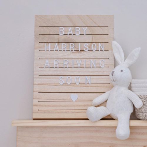 Houten letterbord Hello Baby Ginger Ray