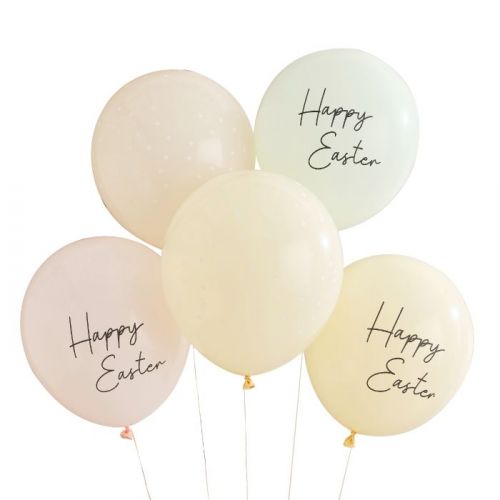 Ballonenmix Happy Easter (5st) Hey Bunny Ginger Ray