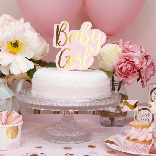 Taarttopper Baby Girl Pattern Works Pink