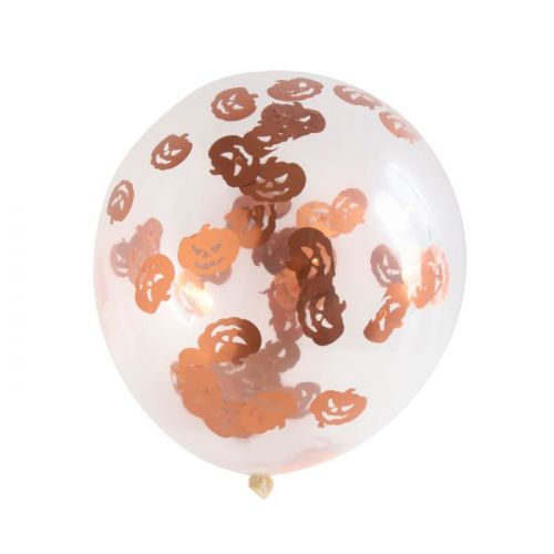 Ballonnen met Pompoen Confetti (4st)