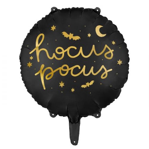 Folieballon Hocus Pocus zwart 45cm