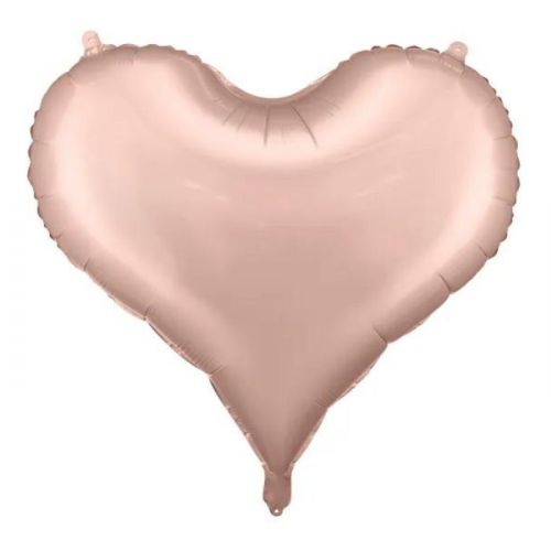 Folieballon hart rose goud (75cm)