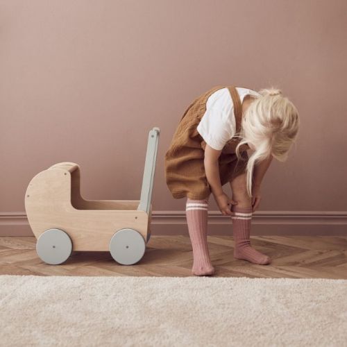 Kids Concept houten poppenwagen natural