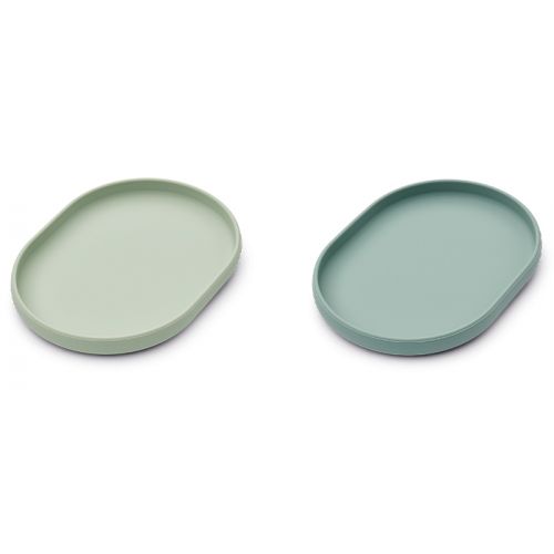 Liewood siliconen bord Anita Dusty mint/Peppermint (2st)