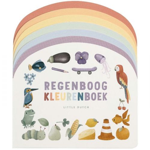 Little Dutch boek Regenboog kleurenboek