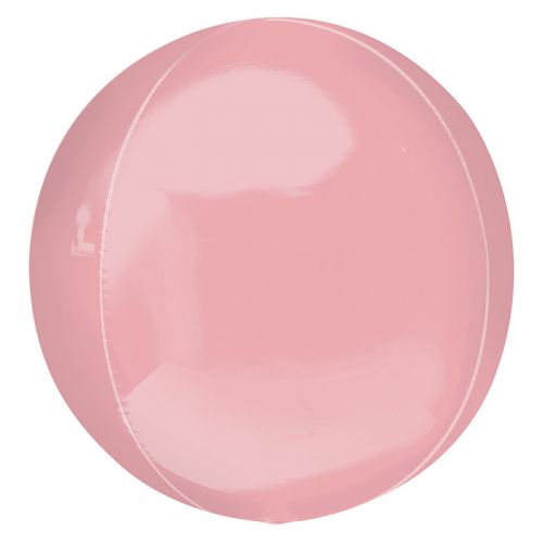 Orbz folieballon pastel roze (40cm)