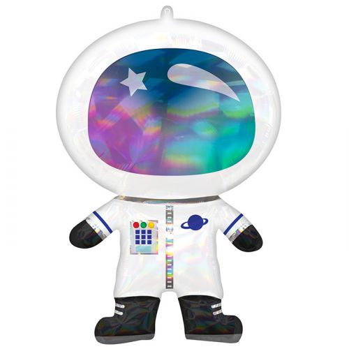 Folieballon astronaut iridescent (76cm)