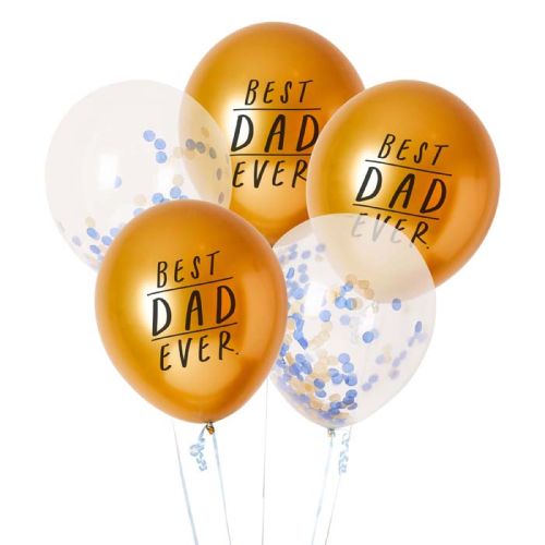 Ballonnenmix Best Dad Ever (5st) Hootyballoo