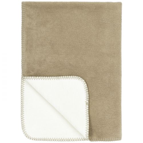 Meyco wiegdeken Double Face taupe/off white (75x100cm)
