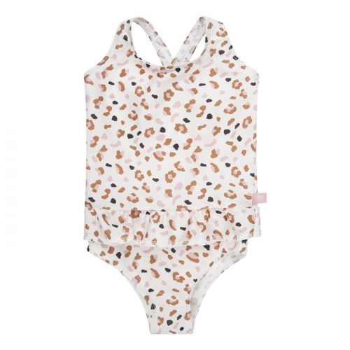 Swim Essentials badpak offwhite khaki leopard