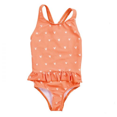 Swim Essentials badpak orange hearts
