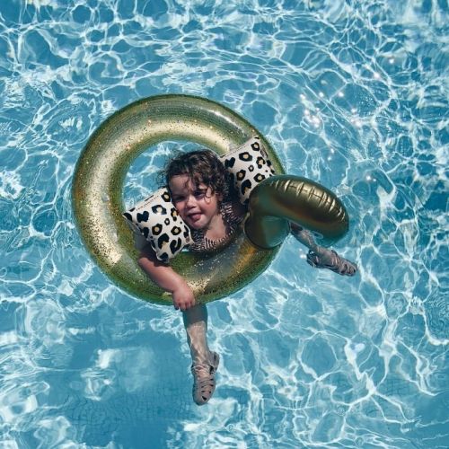 Zwembandjes panter beige (0-2 jaar) Swim Essentials