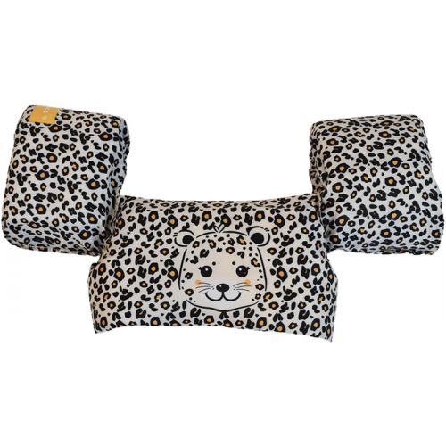 Swim Essentials zwemvest Puddle leopard beige (2-6 jaar)
