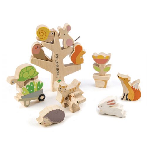 Houten stapelboom met dieren Tender Leaf Toys