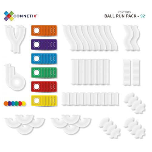 PRE ORDER Connetix Tiles ball run pack (92st)