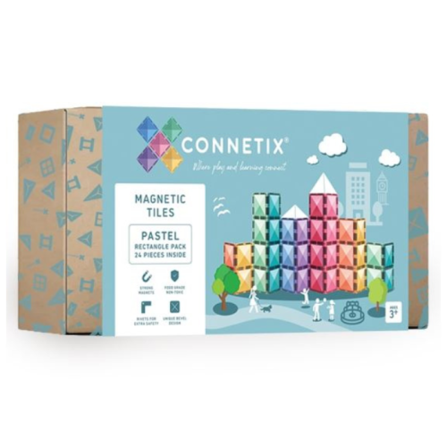Connetix Tiles pastel rectangle pack (24st)
