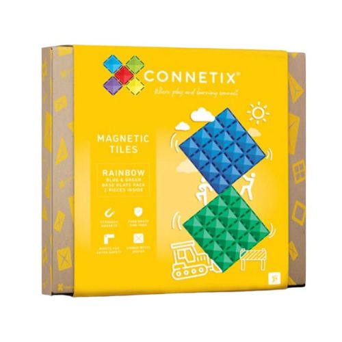 Connetix Tiles rainbow blue & green base plate (2st)