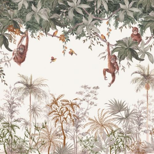 Lilipinso panorama behang Monkey Jungle