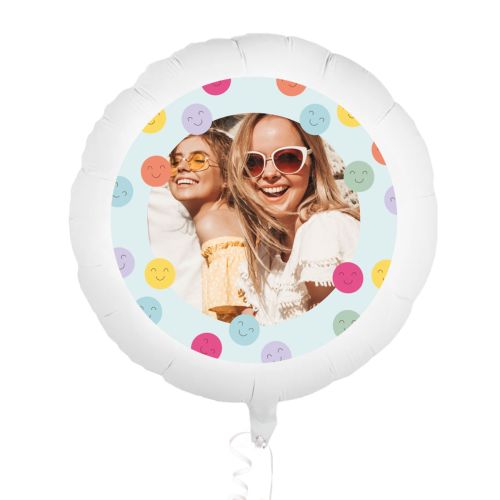 Folieballon met foto smiley