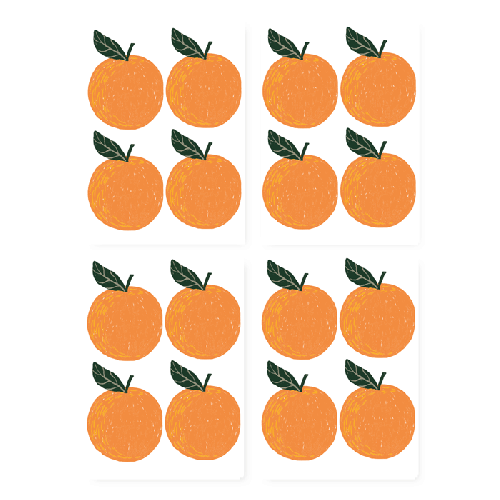 Muurstickers oranges