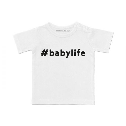 #BABYLIFE t-shirt wit