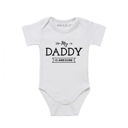 My daddy is awesome romper wit