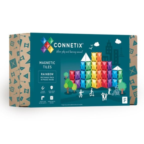 Connetix Tiles rainbow rectangle pack (18st)