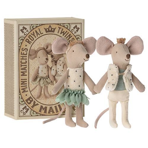 Maileg royal tweeling muizen in box (kleine zus en broer)