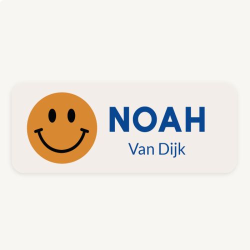 Naamstickers Smiley (40st)