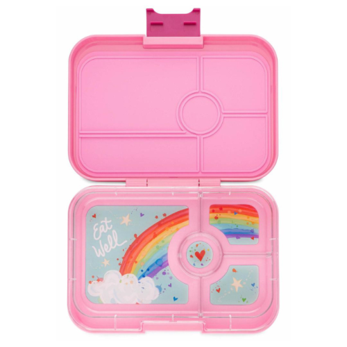 Yumbox lunchbox Bento capri pink/rainbow 4 vakken