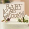 Houten taarttopper Baby in Bloom Ginger Ray