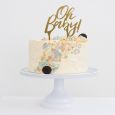 Acryl taarttopper Oh baby babyshower