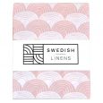 Hoeslaken wieg Rainbows nudy pink Swedish Linens