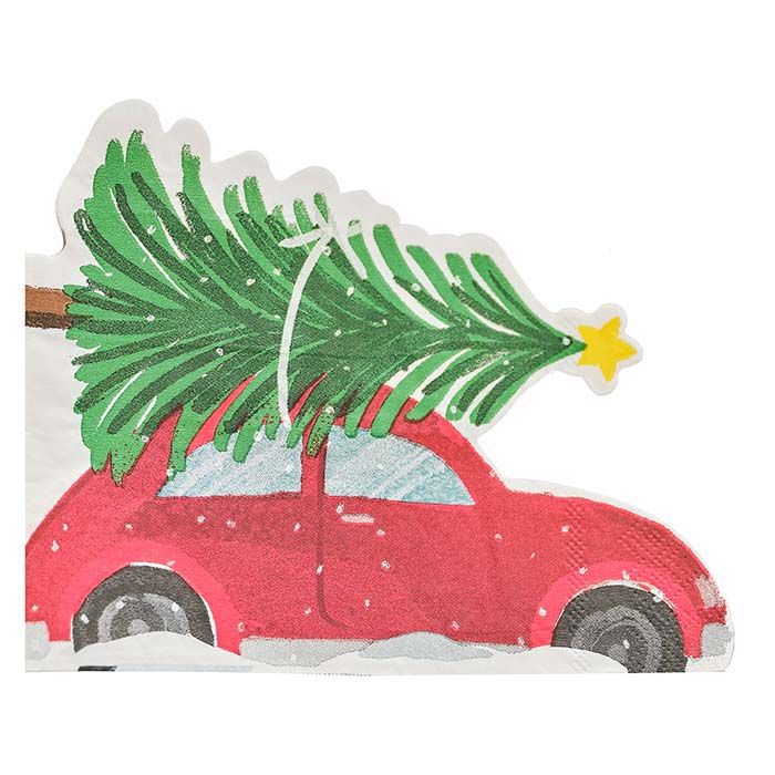 Servetten auto Merry Little Christmas Ginger Ray