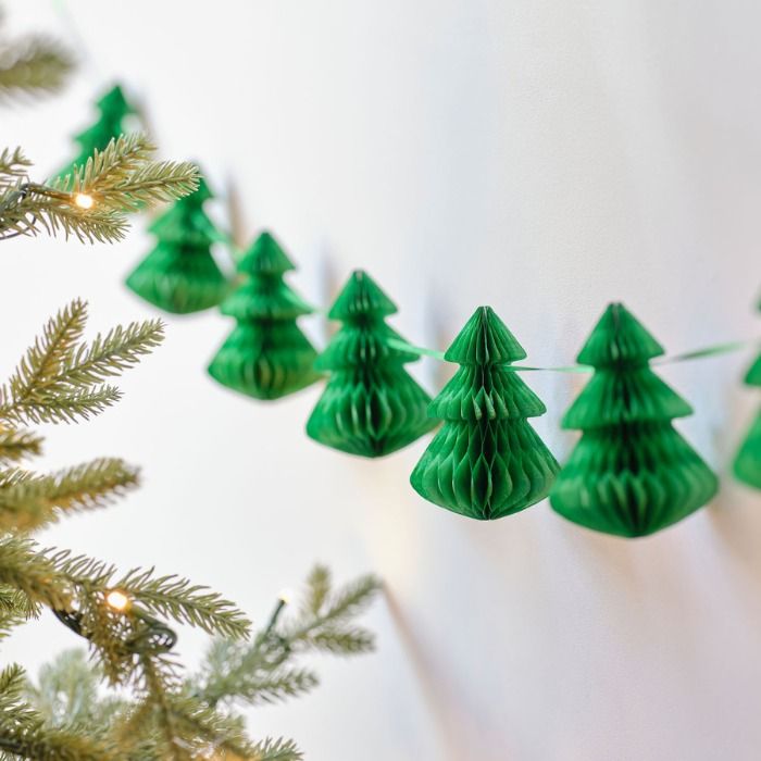 Slinger kerstbomen honeycombs groen Nordic Noel Ginger Ray