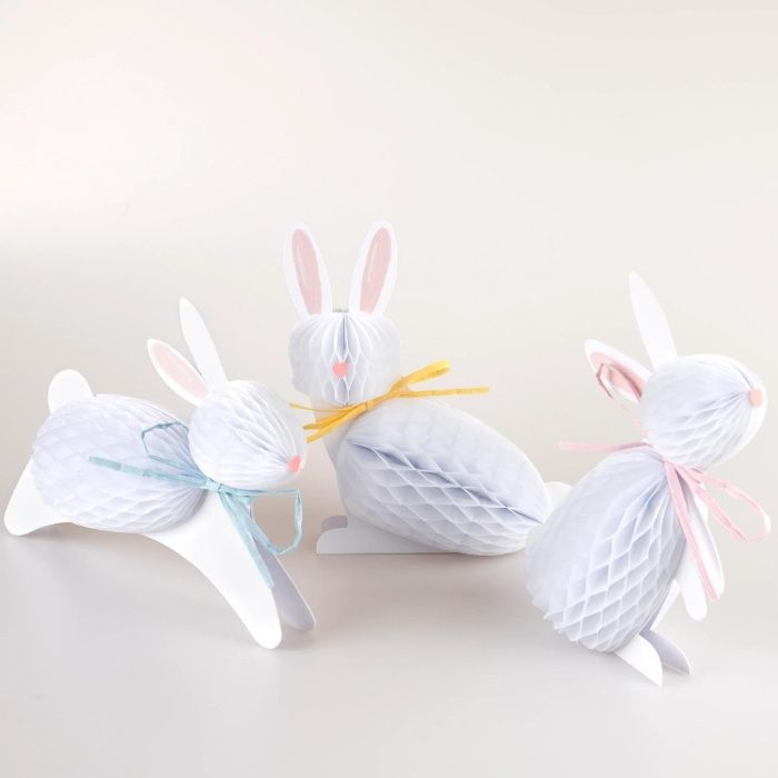 Honeycombs konijnen Easter Bunny (6st) Meri Meri