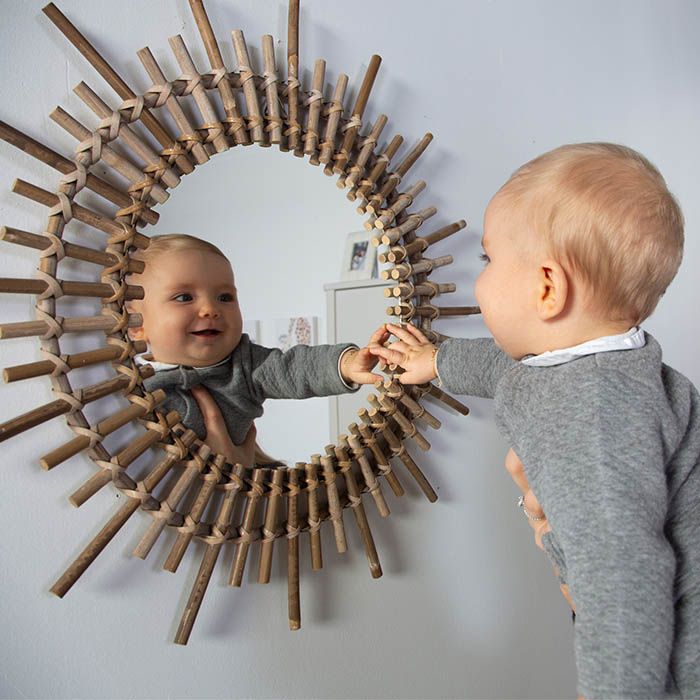 Rotan spiegel Fondi 60cm Childhome