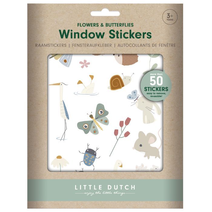 Little Dutch raamstickers Flowers & Butterflies