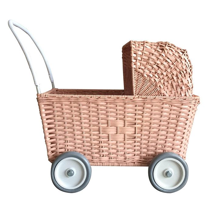 Poppenwagen Strolley roze Olli Ella