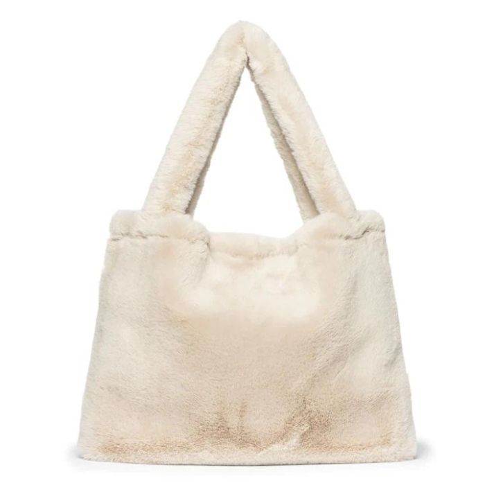 Studio Noos Mom Bag neutral faux fur