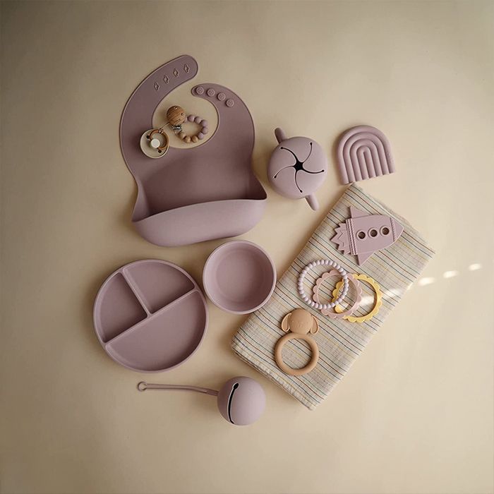 Mushie & Co siliconen snack cup Soft Lilac