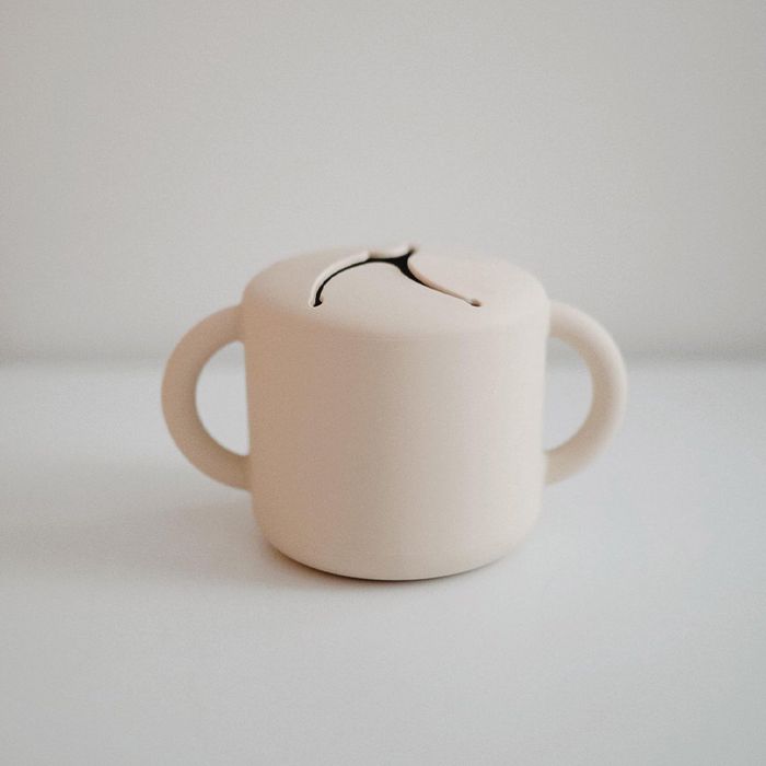 Mushie & Co siliconen snack cup Ivory
