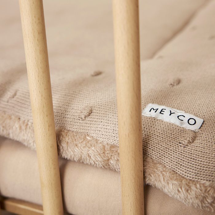 Meyco boxkleed Mini Knots sand (77x97cm)