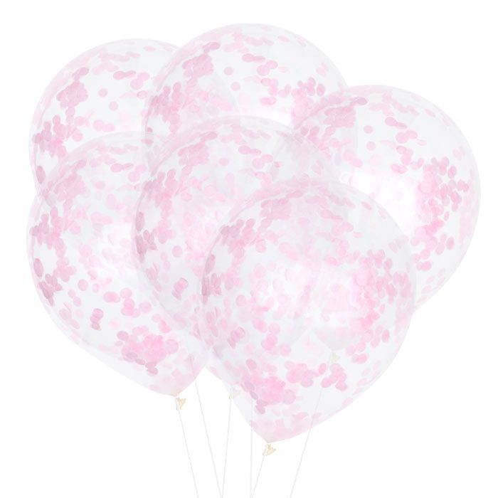 Confetti ballonnen roze (6st) House of Gia