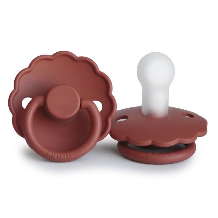 Frigg fopspeen silicone Daisy baked clay