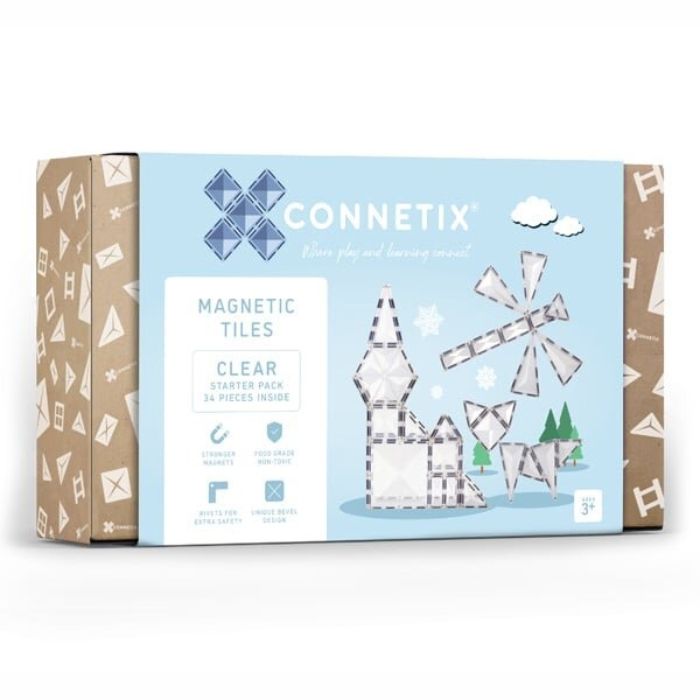Connetix Tiles clear pack (34st)