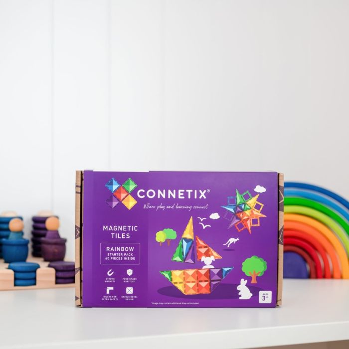 Connetix Tiles rainbow starter pack (60st)