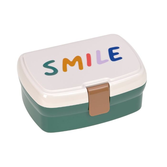 Lassig lunchbox en drinkbeker Little Gang Smile milky